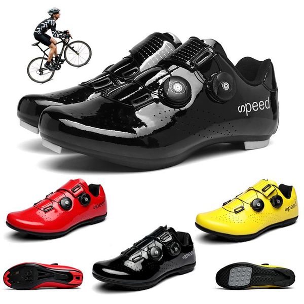 

professional sports bicycle shoes, mountain bike men's self-locking road ladies comfortable bicycl cycling footwear, Black