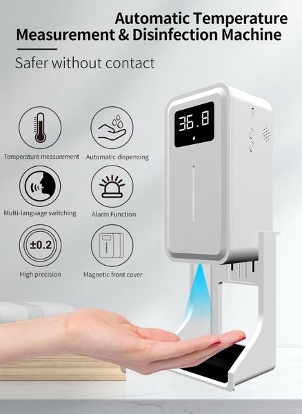 

liquid soap dispenser indoor magnetic wallmount automatic with alarm function