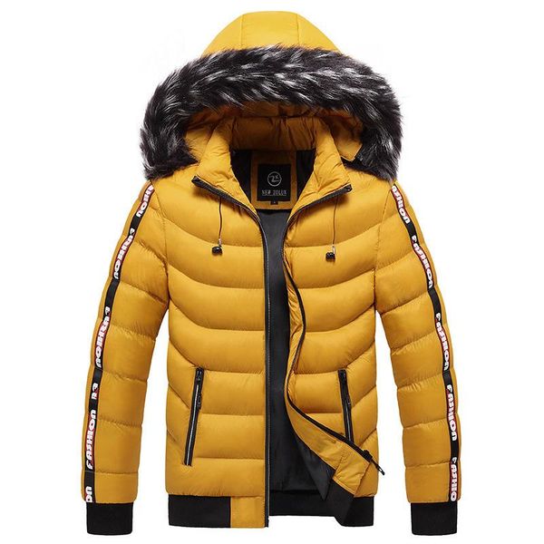 

men's jackets cotton clothes winter thickened korean slim fit youth coat, Black;brown
