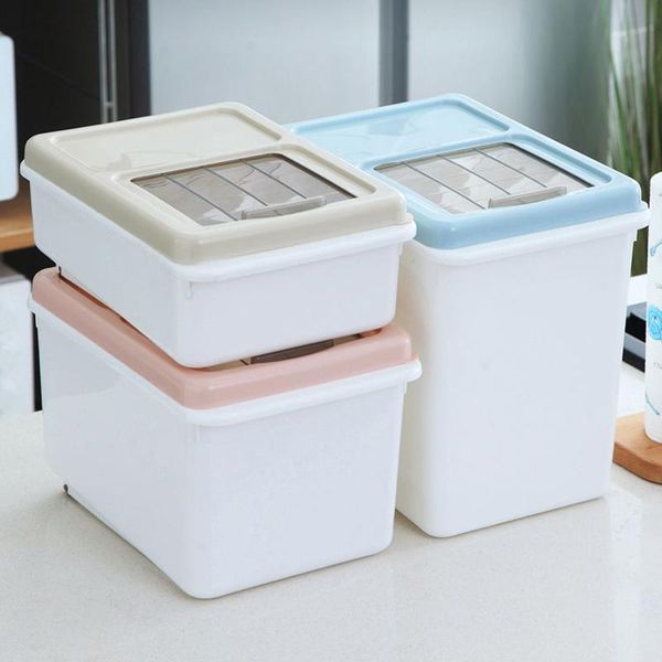 

storage bottles & jars household rice box kitchen sealed bucket 10kg flour
