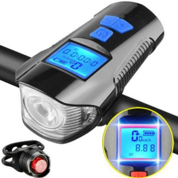 

bike light front usb rechargeable 300 lumen 3 mode bicycle lamp headlight cycling accessories lights