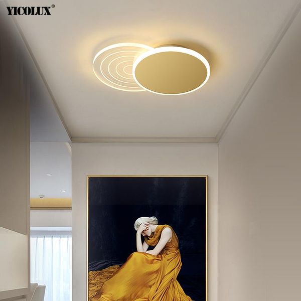 

round square led ceiling lights indoor lighting iron acrylic luminaire living room bedroom corridor aisle porch home lamps