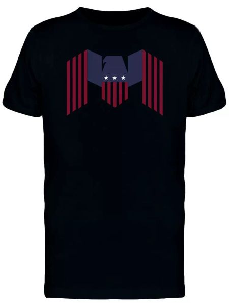

geometric eagle usa flag men's tee -image by shutterstock, White;black