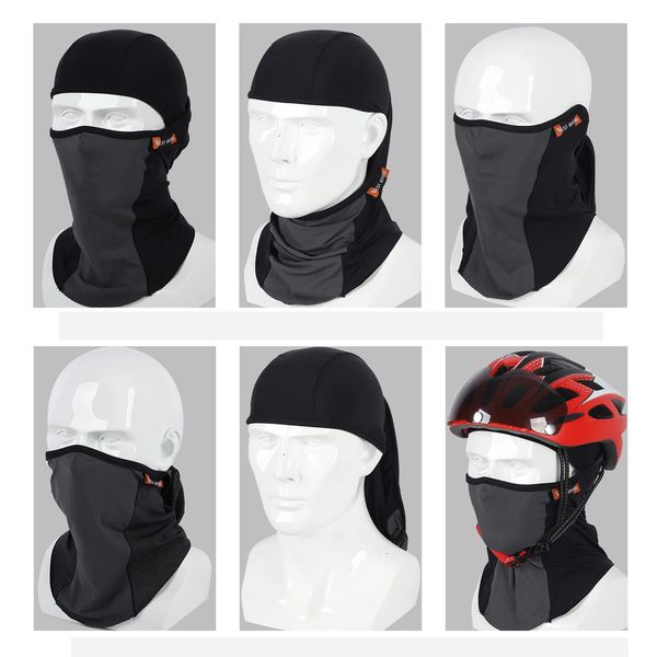 

scarf summer ice silk breathable full face ski mask sun hood balaclava cycling neck scarfs for outdoor sports - black, Blue;gray