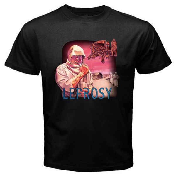 

death *leprosy men's black t-shirt size s to 3xl, White;black