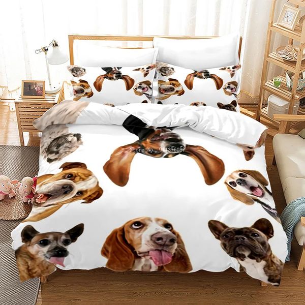 

bedding sets dachshund dog set cute colorful puppy duvet cover cartoon bed pet home textiles  for children gift