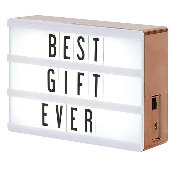 Yenilik Öğeleri Mini Manyetik Lightbox harfleri ile Semboller LED Değiştirilebilir Burcu USB Kapalı Açık BV789 için Powered