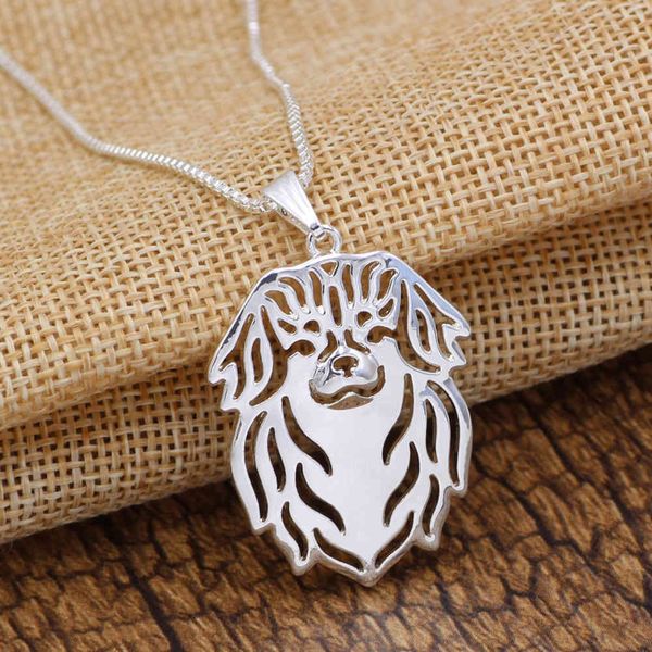 

cute pet dog necklace pendant fashion men's and women's jewelry, Silver
