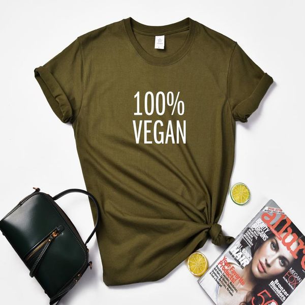 

women's t-shirt aesthetic woman plus size tshirt 100% vegan green healthy food gym o neck pure cotton harajuku hipster tumblr ulzzang, White