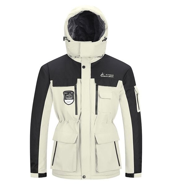 Wasserdichte dicke warme Wintermänner Fleecejacke große Größe 7XL 8XL Anorak männlich mantel gesteppt mit kapuze windbreaker casual männer parka 210518