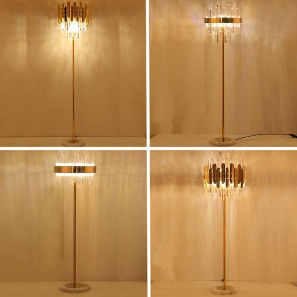 

floor lamps modern luxury crystal golden led lamp el cafe bedroom living room interior home atmosphere