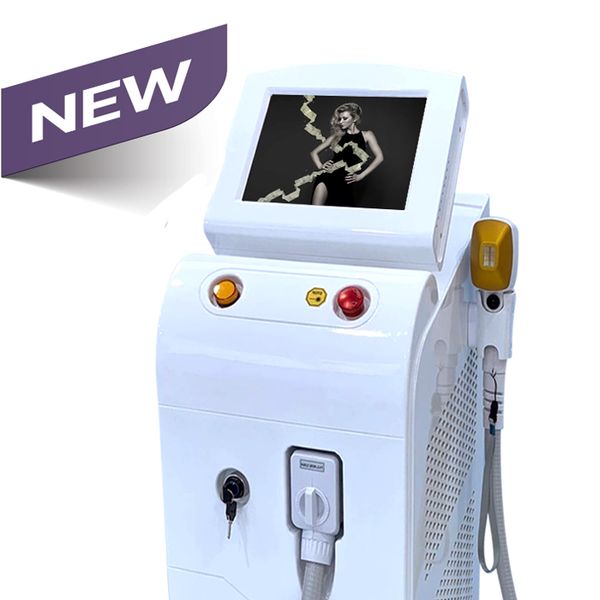 

3 waves diode laser hair removal machine vertical ice platinum price, Black