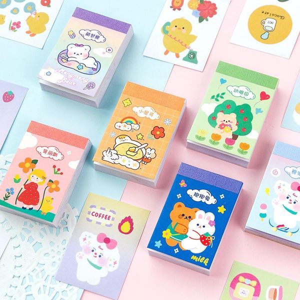 

card holders 50pcs kawaii scrapbooking stickers cute bear cat label for diy craft planner scrapbook diary korean stationery, Brown;gray