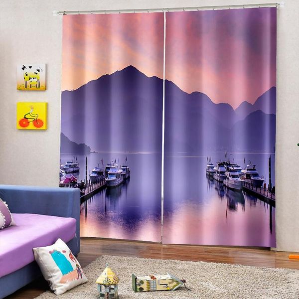 

curtain & drapes home four seasons landscape 3d printing sunshade material custom decorative bedroom living room