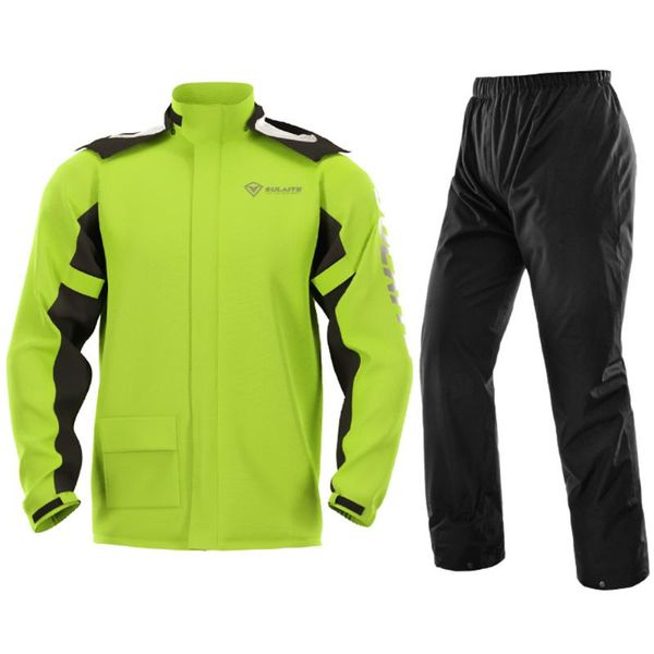 

raincoats sulaite motorcycle raincoat suit men lady outdoor rainwear women jumpsuit ultrathin rain coat waterproof cycling hiking protect