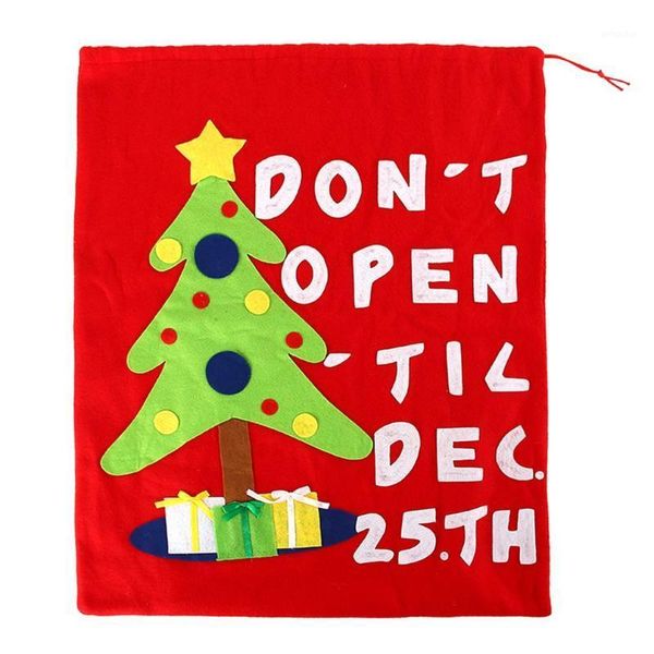 

christmas decorations bag large present gift party ornament festival prop with letter tree decoration drop