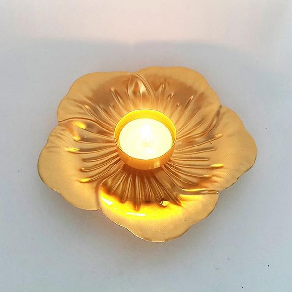 

candle holders creative golden leaf wrought iron holder small hollow romantic candlelight dinner home decoration ornament