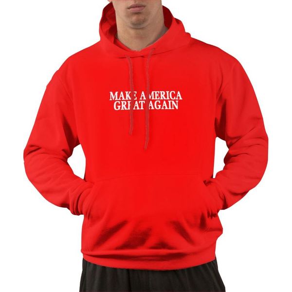 

men's hoodies & sweatshirts make america great again hoodie custom pullover sweatshirt classic hoody hooded, Black