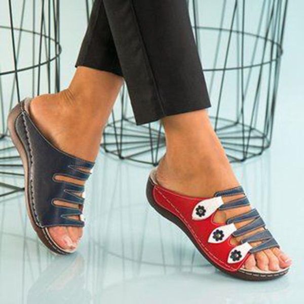 

slippers summer style women fashion sandals flat ladies in stock, Black