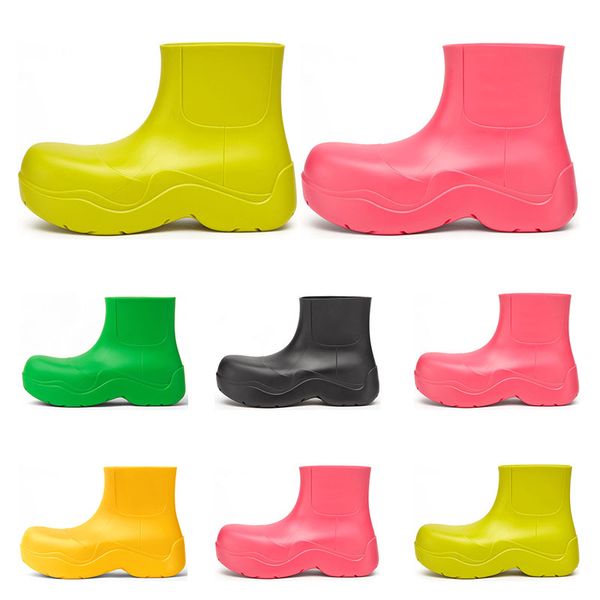 

chelsea boots womens candy solid colors pink black pistachio frost yellow red bule platform martin ankle boot round toes waterproof fashion