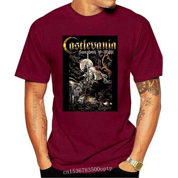 

men's t-shirts castlevania symphony box art t-shirt (black), White;black