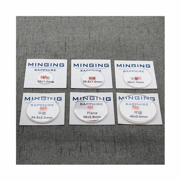 

repair tools & kits for watch sapphire glass 3mm thick anti scratch smooth flat round transparent crystal 28-38mm