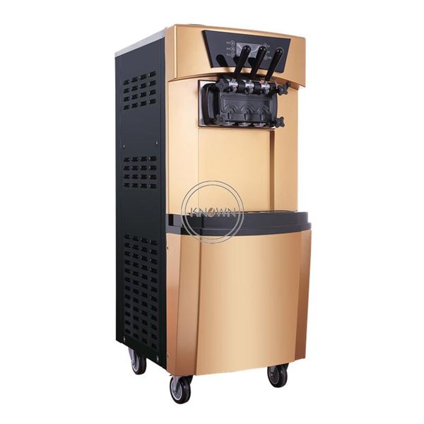 

ice cream making machine rainbow can be customized 3 flavors yogurt soft 6l*2 mix hopper with by sea to the whole world