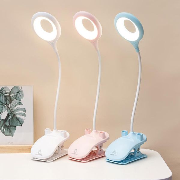 

desk lamp eye protection learning creativity led dormitory touch plug dual purpose usb clip charging table lamps