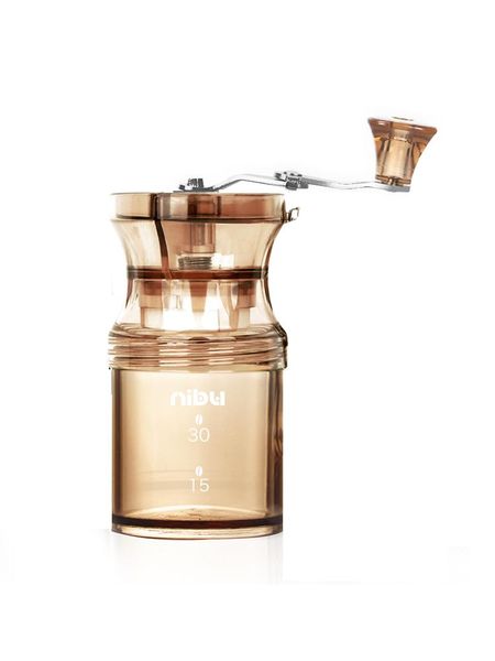 

manual coffee grinders small adjustable grinder hand crank washable machine portable transparent cafeteira kitchen gadget ed50md