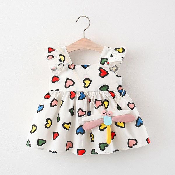 

girl's dresses 1 2 year old baby girl summer clothes birthday love for toddler girls clothing born outfits cute costume dress, Red;yellow