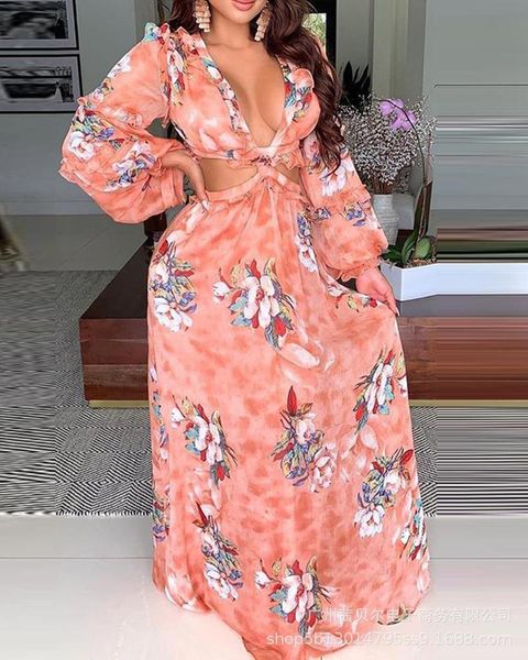 

casual dresses dress women autumn fashion elegant office loose hollow out long sleeve v-neck female mujer de moda hem vestidos, Black;gray