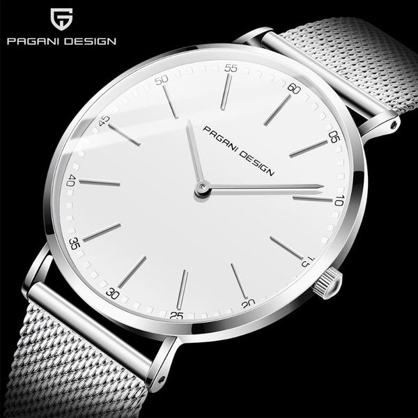 

wristwatches pagani design 2021 fashion casual men watch luxury waterproof quartz relogio masculino brand simple reloj hombre, Slivery;brown
