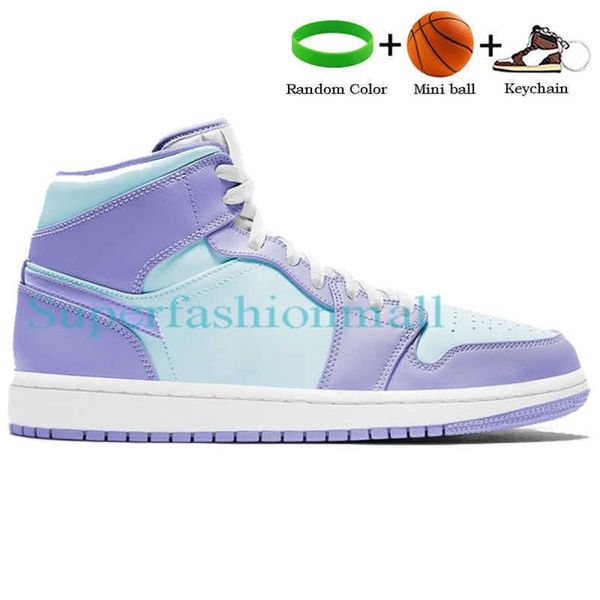 

mid 1 1s chicago toe basketball shoes light smoke grey se usa multi-color mixed texures blue sneakers white black men trainers4lyf