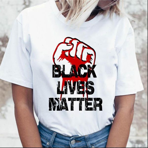 

womens t shirts arrive summer women shirt black lives matter letter printed short sleeve casual white female tee