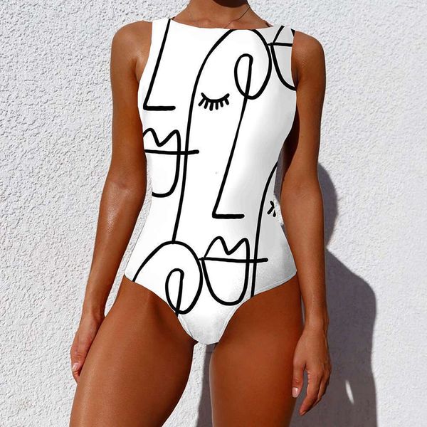 

new 3d one piece ess swimsuit women's swimwea