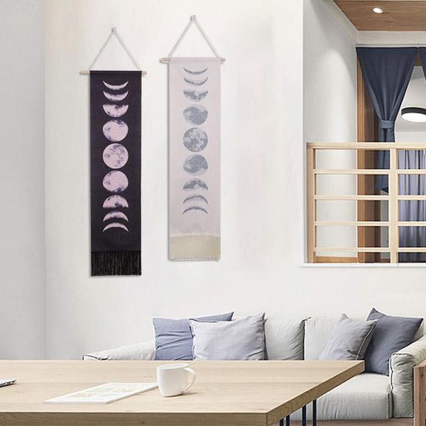 

tapestries full growth moon cycle nine phases modern home decor tapestry wall hanging traditional