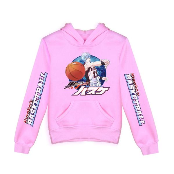 

men's hoodies & sweatshirts kuroko's basketball kuroko no basket kids for boys girls harajuku pullover hooded sweatshirt children, Black