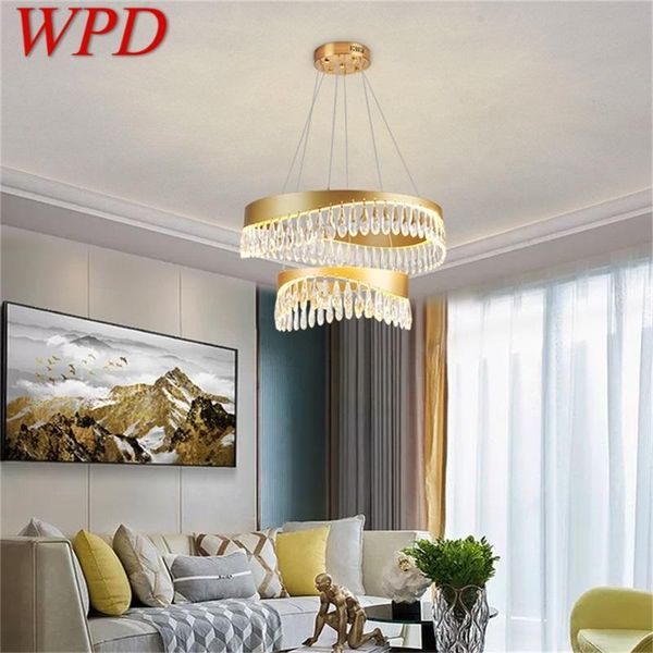 

chandeliers wpd chandelier pendant lamp postmodern gold luxury home led light fixture for living dining room