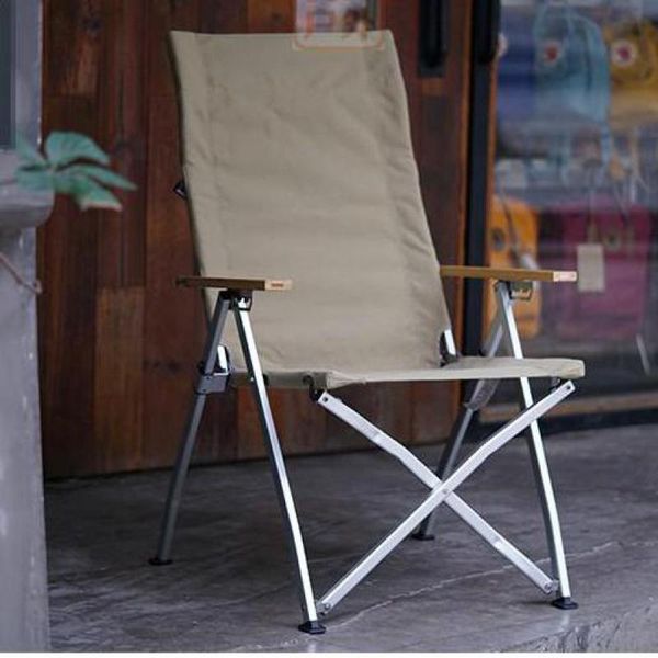

camp furniture adjustable angle aluminum alloy folding chair portable recliner fishing nap camping stool