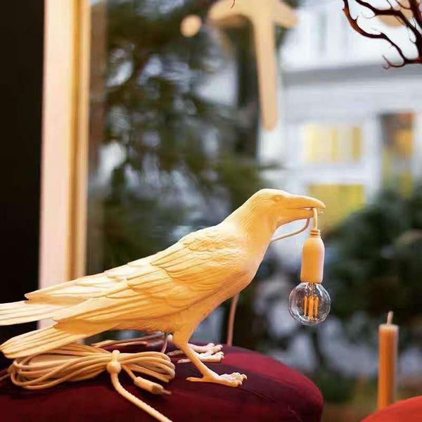 

nordic design creative bird table lamp mobile wall auspicious animal shape reading decorative ornament