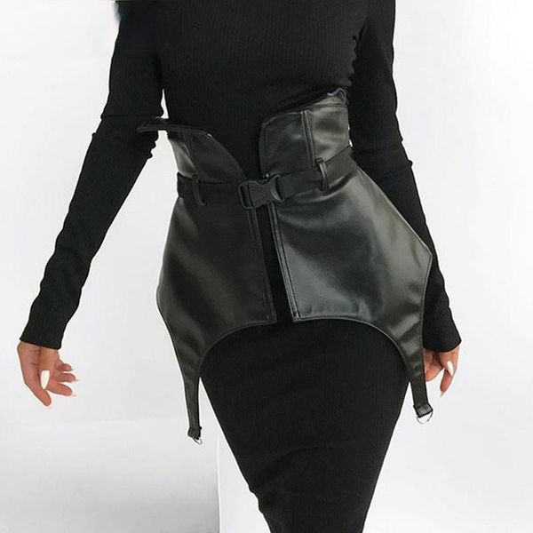 

belts ladies waist belt black pu buckle corset 2021 fashion slim slimming dress accessories elegant wide, Black;brown