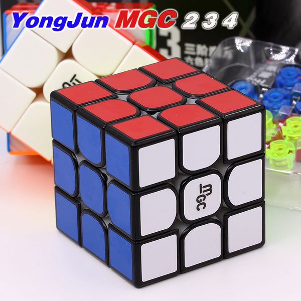 

YongJun magnetic cube YJ 3x3x3 MGC V2 MGC 2 3 4 elite M 4x4x4 magic puzzles magnet cube yj MGC 2x2 3X3 4x4 speed magic cube