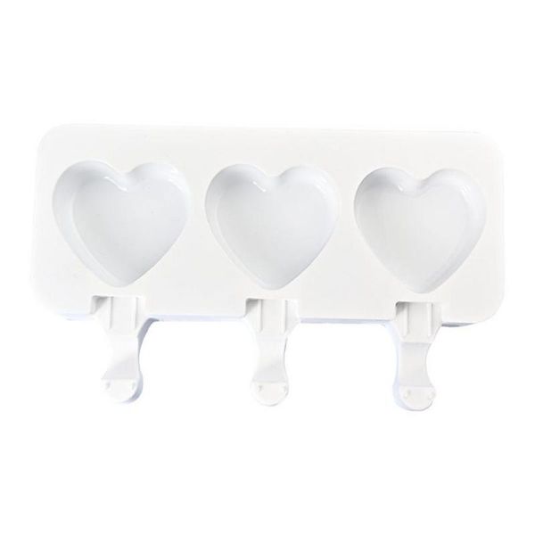 

baking moulds summer ice cream mould heart shape silicone lolly maker
