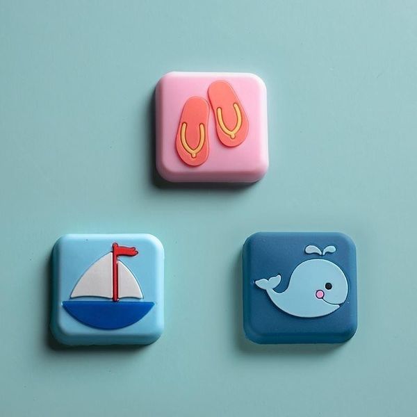

window stickers cohe door handle crash pad sticker household silicone bedside refrigerator cartoon wall lock anti-collision