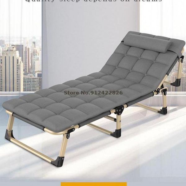 

camp furniture folding bed sheet for lunch break, nap bed, household recliner, marching simple portable office, accompany cha