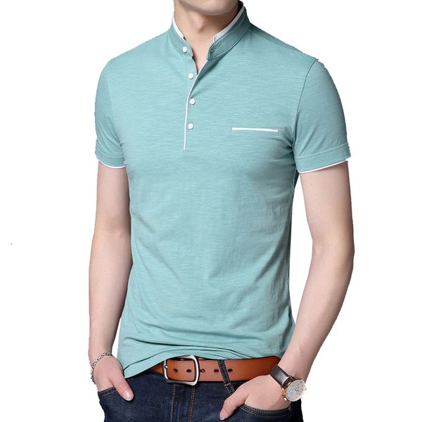 

tee turtleneck basic tshirt male short sleeve t cotton shirt abz354, White;black