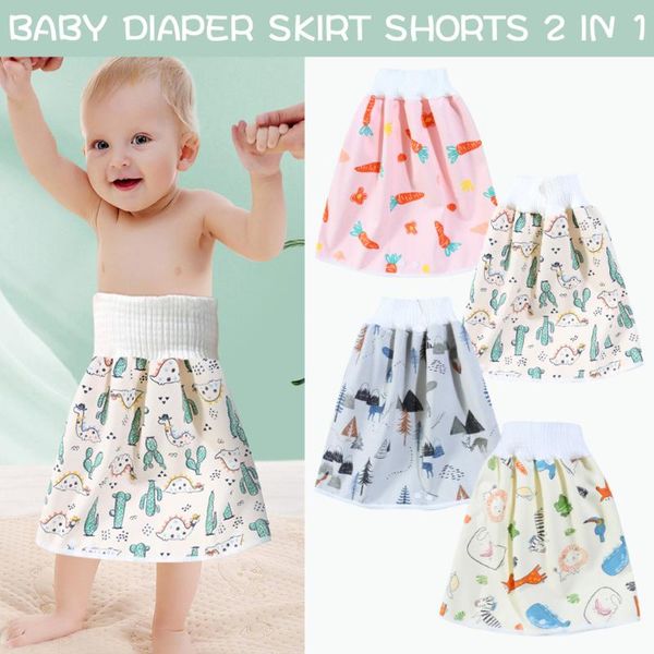 

#48 0-8y baby kid diapers skirt comfy reusable diaper shorts 2 in 1 boy's girl's training children cloth