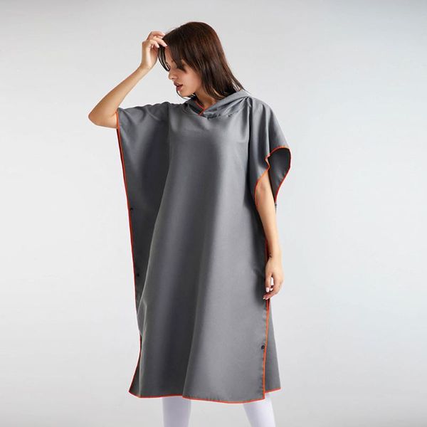 

cover-ups surfing poncho men's women's bath towel bathrobe microfiber lightweight quick drying cape beach diving spring bathrode