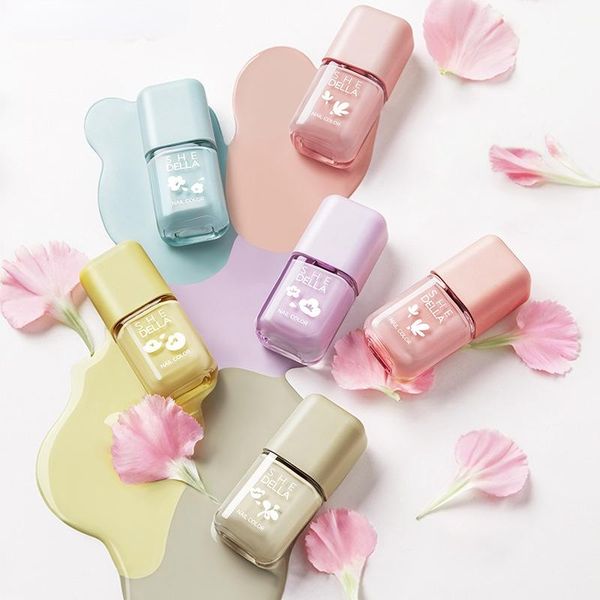 

nail gel 2021 flower polish water-based non-peelable long-lasting quick-drying non-baking non-fading no pungent odor, Red;pink