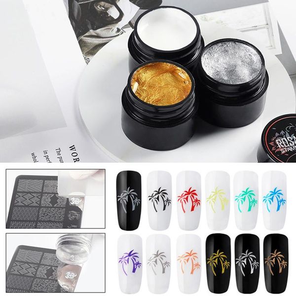 

nail gel stamping polish soak semi permanent primer varnish art manicure, Red;pink